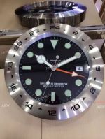 Stainless Steel Black Face Explorer II Wall Clock - Wall Clock Rolex Replica